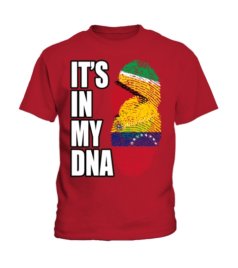 Guyanese And Venezuelan Mix Heritage DNA Flag Kids T-Shirt