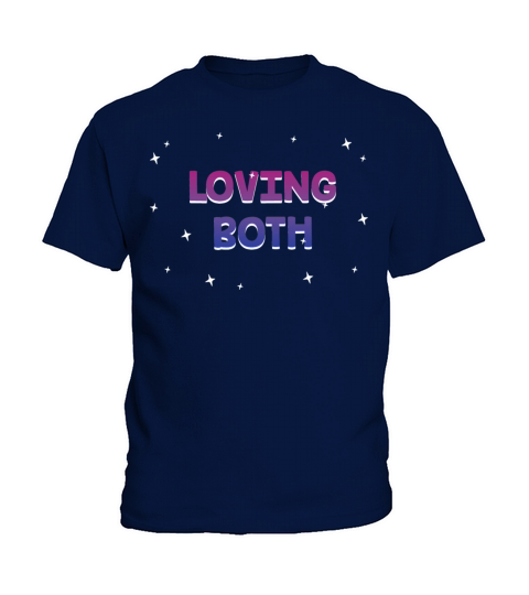 Loving Both Bisexual LGBTQ Bi Pride Gender Kids T-Shirt