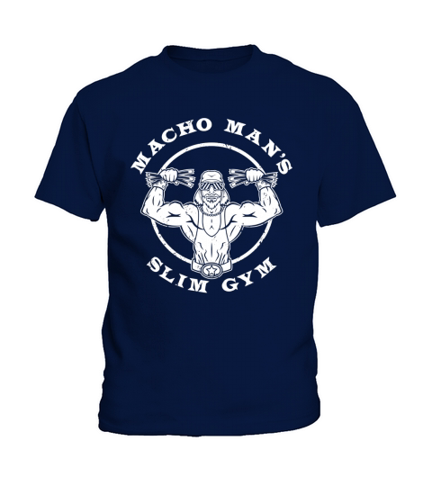 Macho Mans Slim Gym funny shirts Kids T-Shirt
