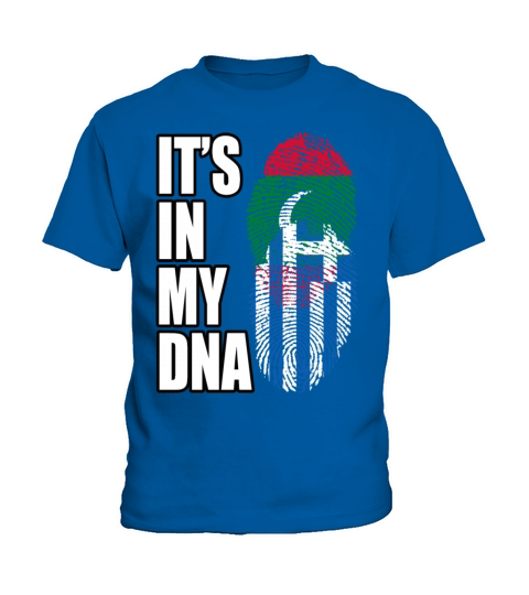 Maldivian And Greek Mix Heritage DNA Flag Kids T-Shirt