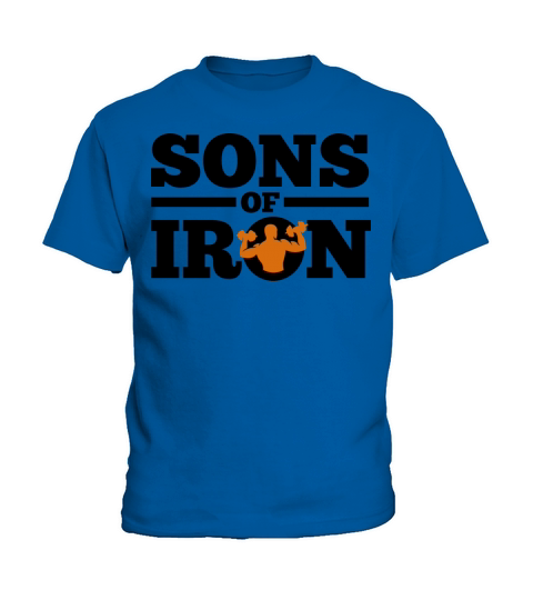 Sons of Iron Gym Kings Bodybuilding Fitness Kids T-Shirt