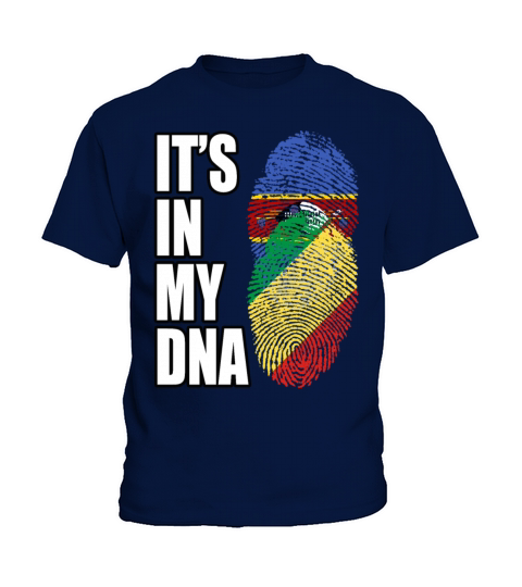 Swazi And Congolese Republic Vintage Heritage DNA Kids T-Shirt
