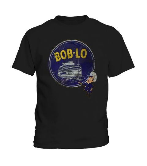 Vintage Retro Classic Cute Detroit Boblo Island Kids T-Shirt
