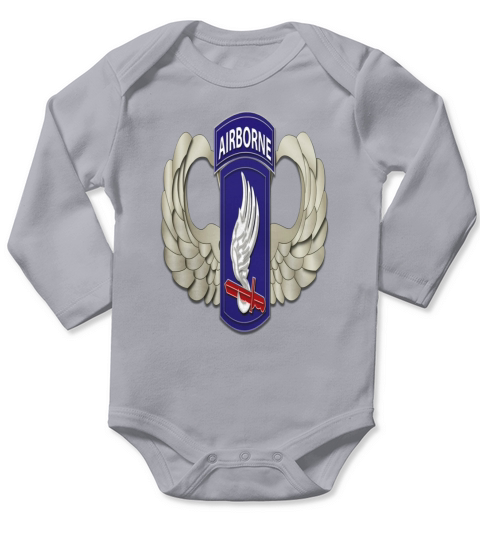 173RD AIRBORNE BRIGADE WINGS Long Sleeve Baby One-Piece
