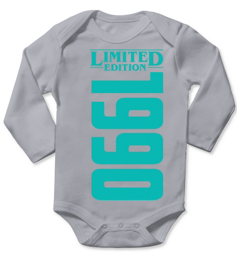 1990 Limited Edition Birthday Design Long Sleeve Baby One-Piece