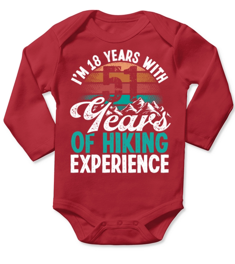 69 Years Old Hiking Mountains Vintage 69 Birthday Long Sleeve Baby One-Piece