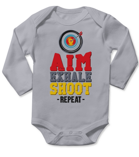Archery Bow Archer Vintage Aim Long Sleeve Baby One-Piece