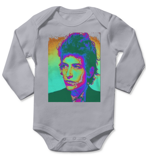 Bob Dylan Psychedelic Long Sleeve Baby One-Piece