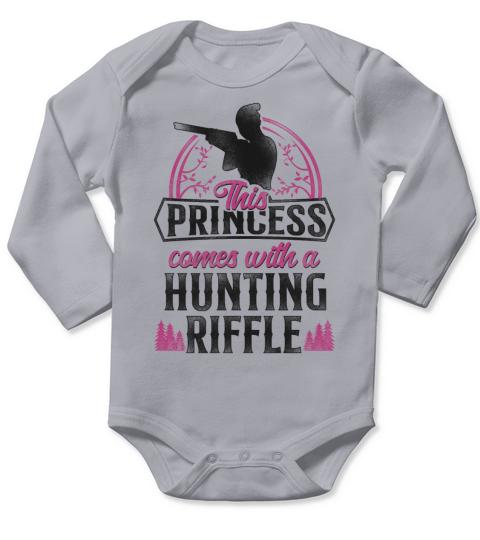 Buck Deer Hunting Hunter Girl Long Sleeve Baby One-Piece