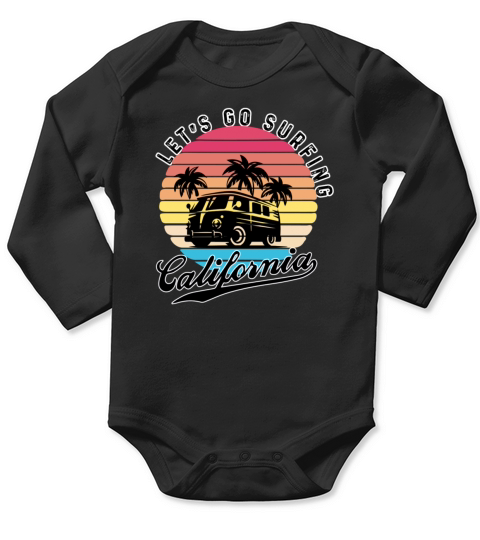 California State Souvenir The Golden State Long Sleeve Baby One-Piece