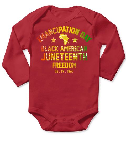 Emancipation Day Black History Juneteenth Vintage Long Sleeve Baby One-Piece