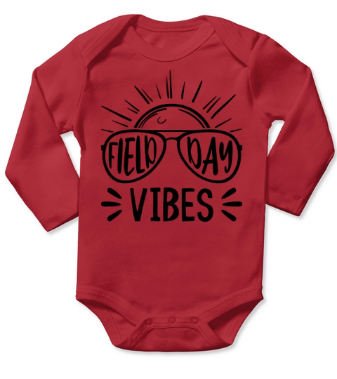 Field Day Vibes Sunset Long Sleeve Baby One-Piece