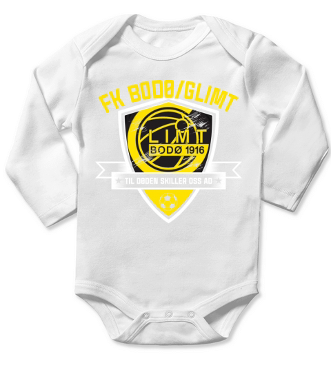 Fk Bodø/glimt Bodø 1916 til døden skiller oss ad Long Sleeve Baby One-Piece