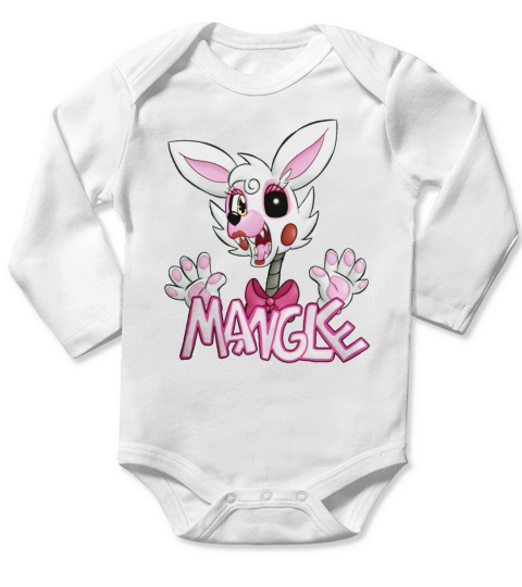 FNAF Mangle Rabbit T-Shirt Long Sleeve Baby One-Piece