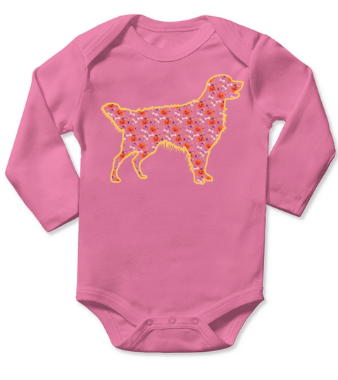 Golden Retriever Bulldog Dog Gift for Halloween Long Sleeve Baby One-Piece