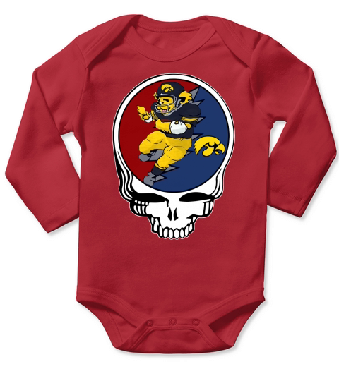 GratefulDead Iowa Hawkeyes Long Sleeve Baby One-Piece