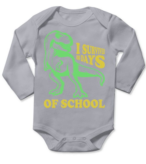 I survived 100 days of school(1) Long Sleeve Baby One-Piece