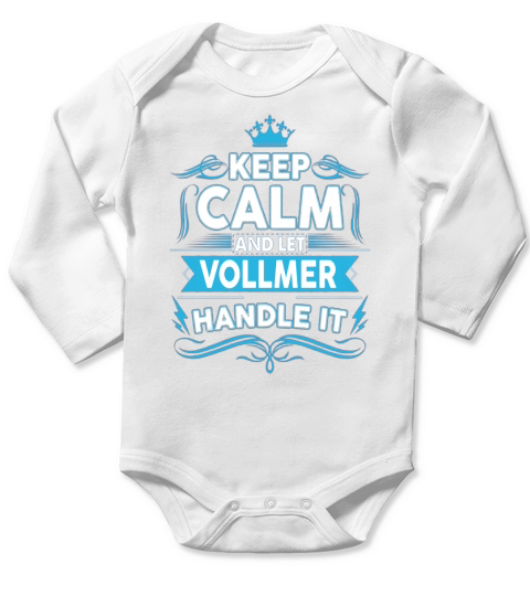 Keep calm VOLLMER, VOLLMER tshirt Long Sleeve Baby One-Piece