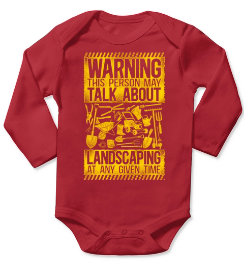 Landscaper Landscaping Landscape Long Sleeve Baby One-Piece