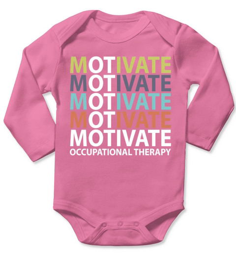 Motivate Occupational Therapy Vintage shirt Long Sleeve Baby One-Piece