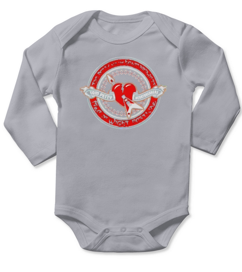 Tom Petty  Heart Logo Long Sleeve Baby One-Piece