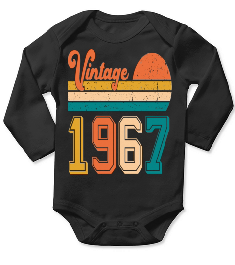 Vintage 1967 birthday gift Long Sleeve Baby One-Piece