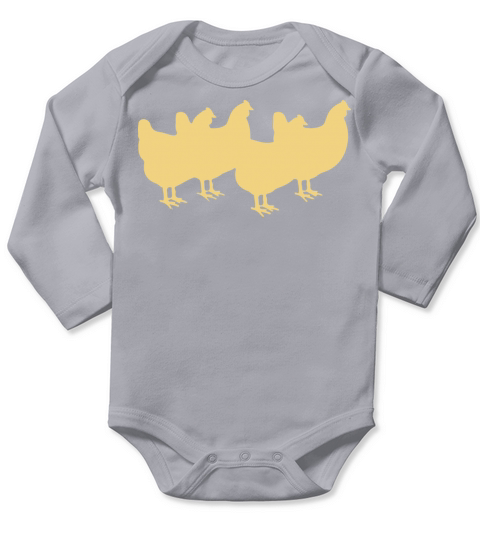 VINTAGE CHICKEN Long Sleeve Baby One-Piece