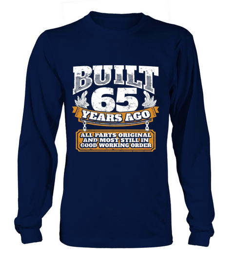 Funny 65th Birthday Shirt B-Day Gift Saying Age 65 Year Joke Long sleeved Unisex
