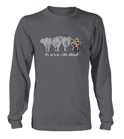 Its ok to be a little different autism elephant shirt Long sleeved Unisex