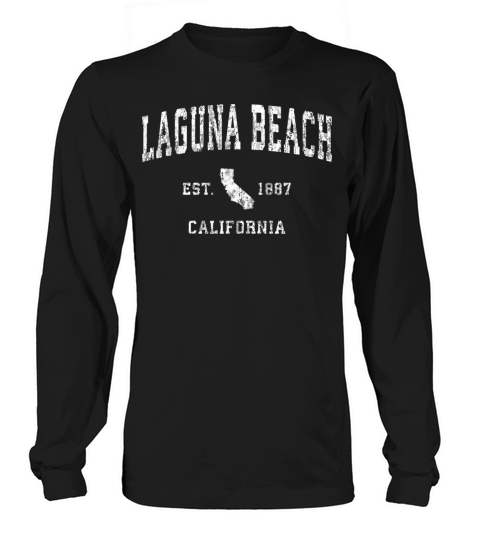 Laguna Beach California Ca Vintage Athletic Sports Long sleeved Unisex