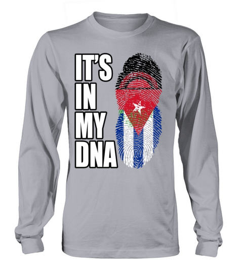 Malawian And Cuban Mix Heritage DNA Flag Long sleeved Unisex