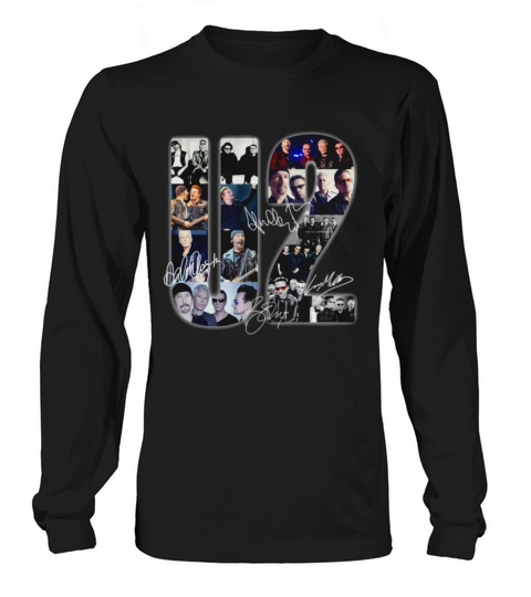 U2 band music signatures shirt Long sleeved Unisex