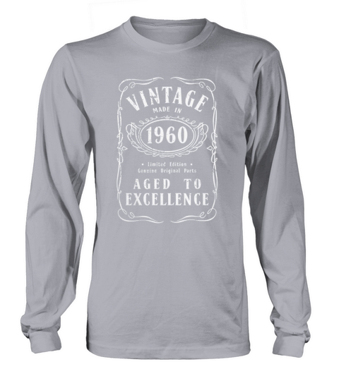 Vintage 1960 Birthday Gift Idea Long sleeved Unisex