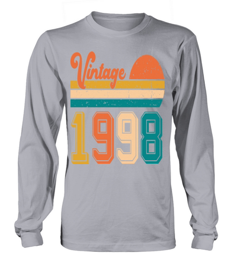 Vintage 1998 birthday gift Long sleeved Unisex