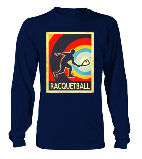 Vintage racquetball Tshirt Long sleeved Unisex