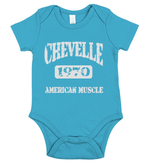 1970 Chevelle American Muscle T-Shirts Short Sleeve Baby One-Piece