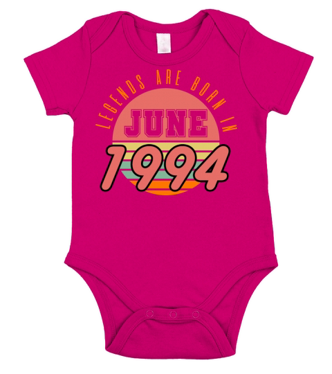 1994 vintage born in June gift Short Sleeve Baby One-Piece