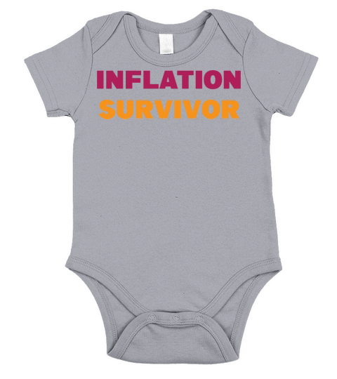 2022 inflation survivor Short Sleeve Baby One-Piece