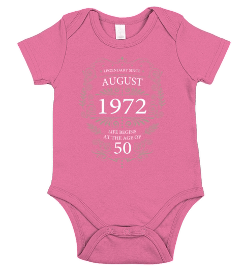 60th Birthday Gift Ideas Born in 1972 Sayings Short Sleeve Baby One-Piece