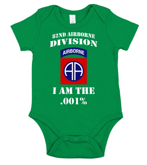 82nd Airborne Division airborne I am the .001 percent Short Sleeve Baby One-Piece