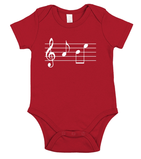 Abe Musical notes Tshirt Abraham nickname in Music language Short Sleeve Baby One-Piece