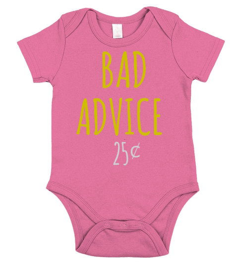 Bad Advice Short Sleeve Baby One-Piece