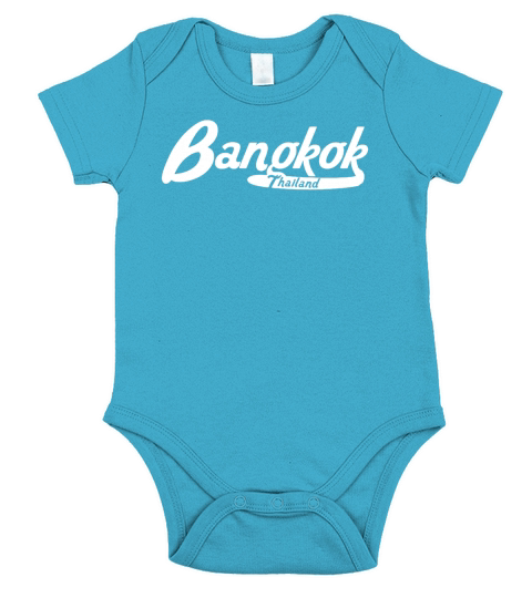 Bangkok Thailand Vintage Logo TShirt Short Sleeve Baby One-Piece