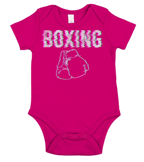 Boxing Knockout Sports Fighting Short Sleeve Baby One-Piece