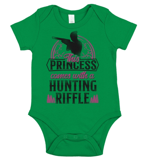Buck Deer Hunting Hunter Girl Short Sleeve Baby One-Piece