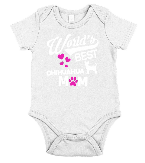 Chihuahua Dog Mom T-Shirt T-Shirts Short Sleeve Baby One-Piece