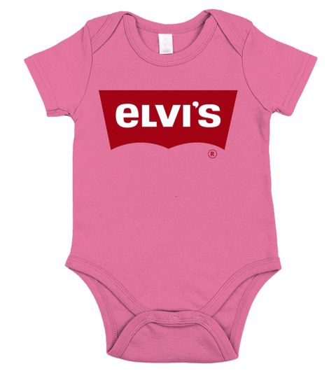 ELVIS - Levis Style Logo Short Sleeve Baby One-Piece