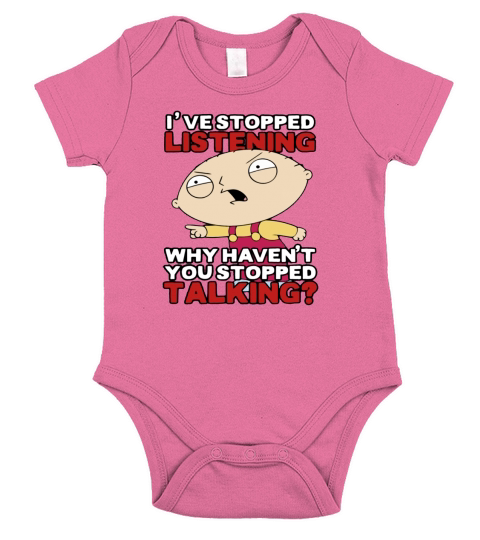 Family Guys Stewie Has Stopped Listening LIMTED EDITION Short Sleeve Baby One-Piece