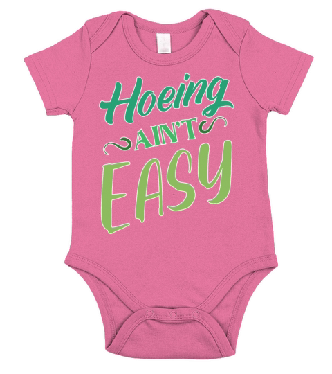 Fun Hoeing Aint Easy Retirement Plan Gardening Ga Short Sleeve Baby One-Piece