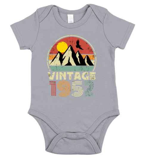 Funny Birthday Born in 1952 Limited Edition Short Sleeve Baby One-Piece